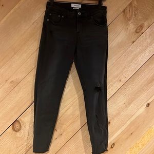 Pistola Black Skinny Distressed Jeans - Size 28